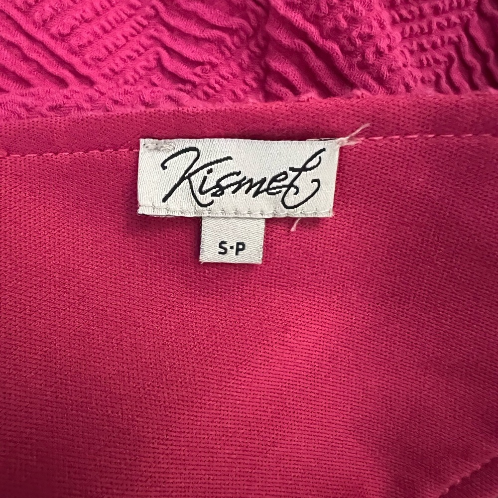 Buttoned back pink dress with pockets - Picture 6 of 6